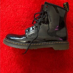 Dr. Martens Shiny Black Lace-Up Boots